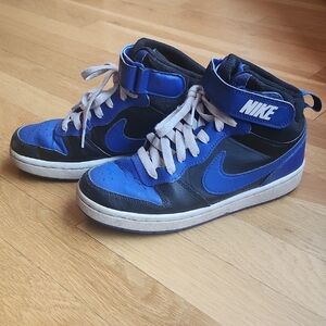 Nike Blue and Black High-Top Sneakers